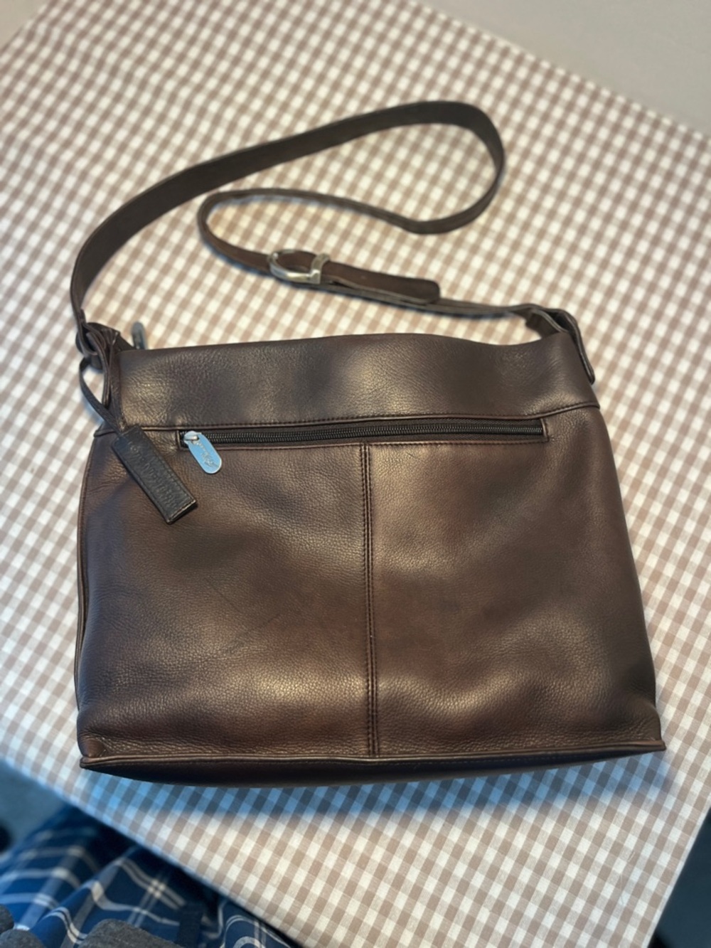 Stone Mountain Leather Chocolate Brown Adjustable Crossbody